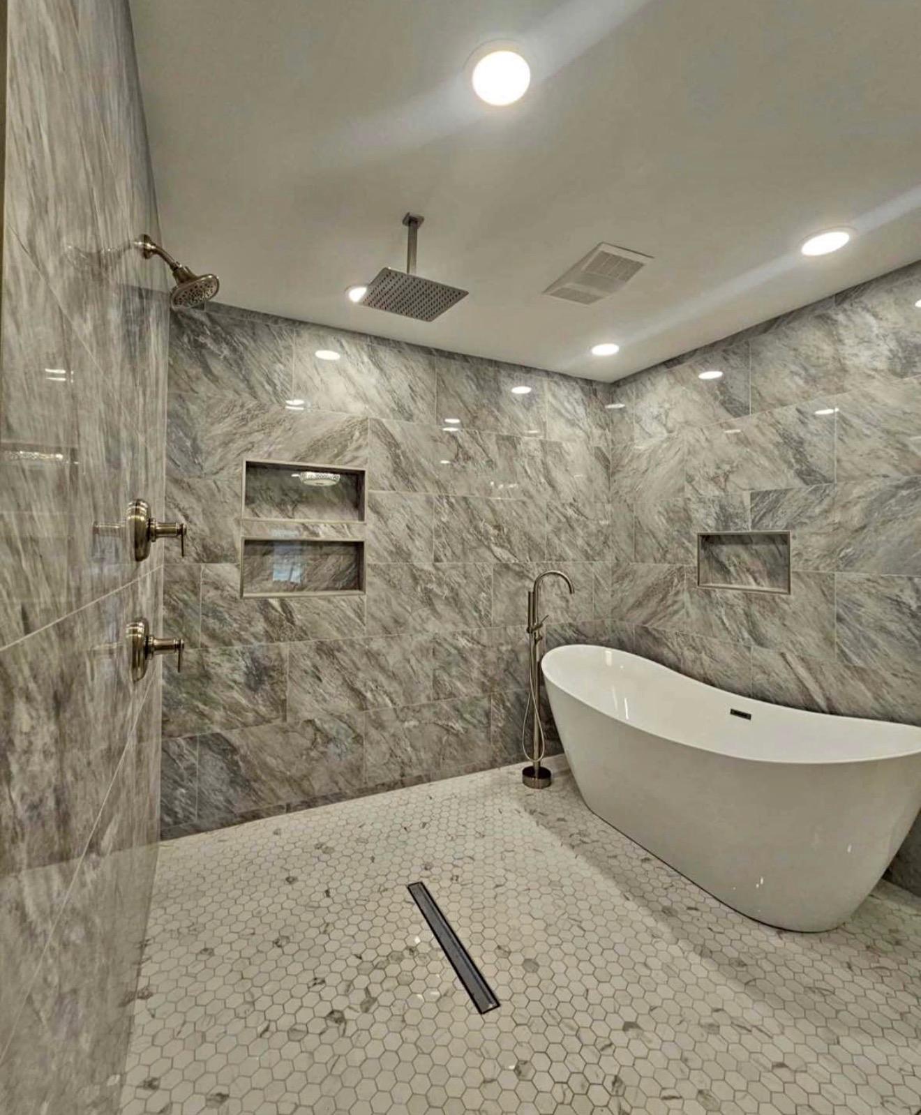 Full bathroom remodel 12